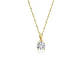 0.50 CTW 4-Prong Solitaire Necklace