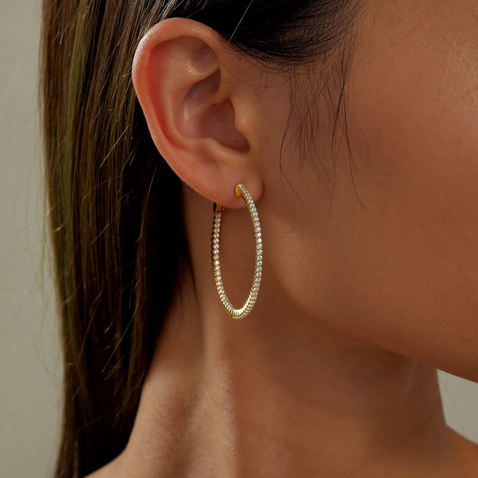 35 mm Hoop Earrings