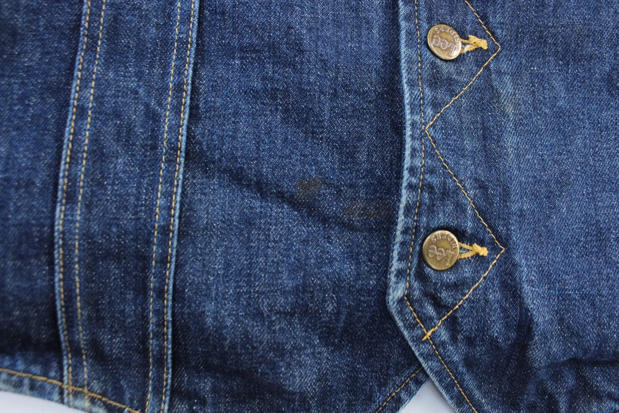 70's Lee Storm Rider Denim Sherpa Lined Vest