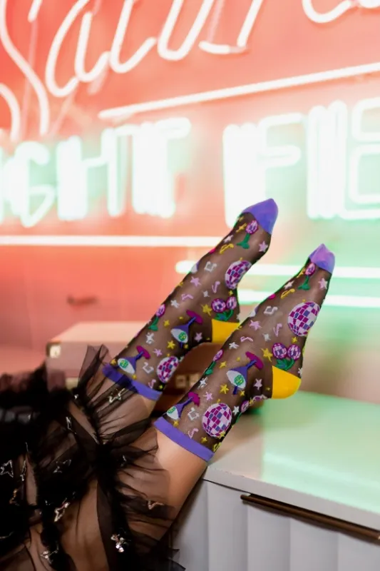 80's Disco Sheer Sock