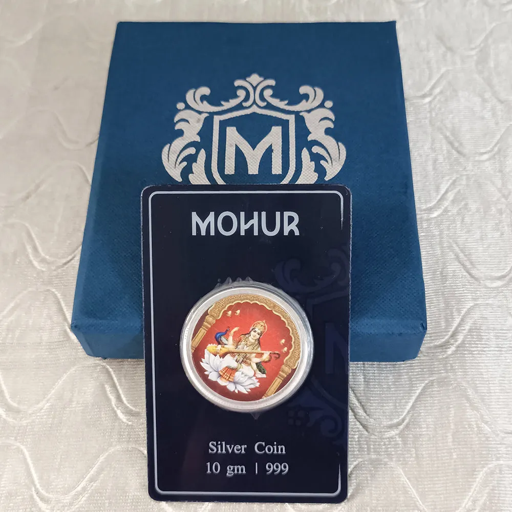 999 Pure Silver Sarasvati Coin ( Design 13)