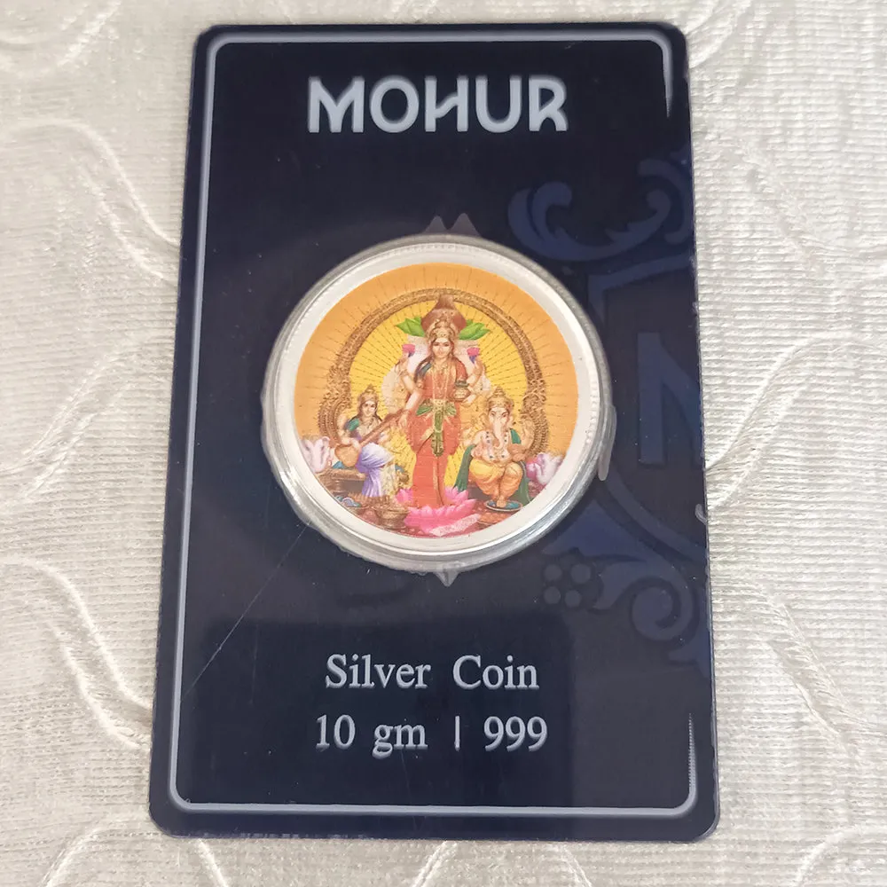 999 Pure Silver Trimurti 10 Grams Coin ( Design 12)