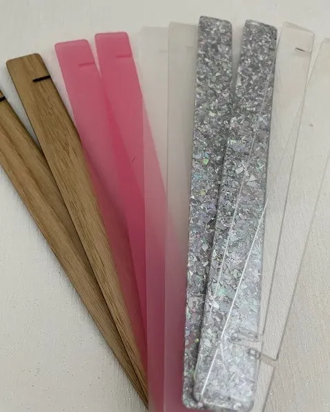 Acrylic Earring Display Stick 2 Slot Pair