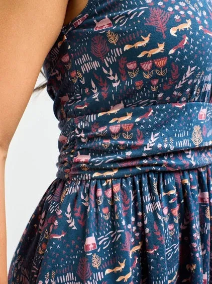 Asheville Dress - Fox Field Blue