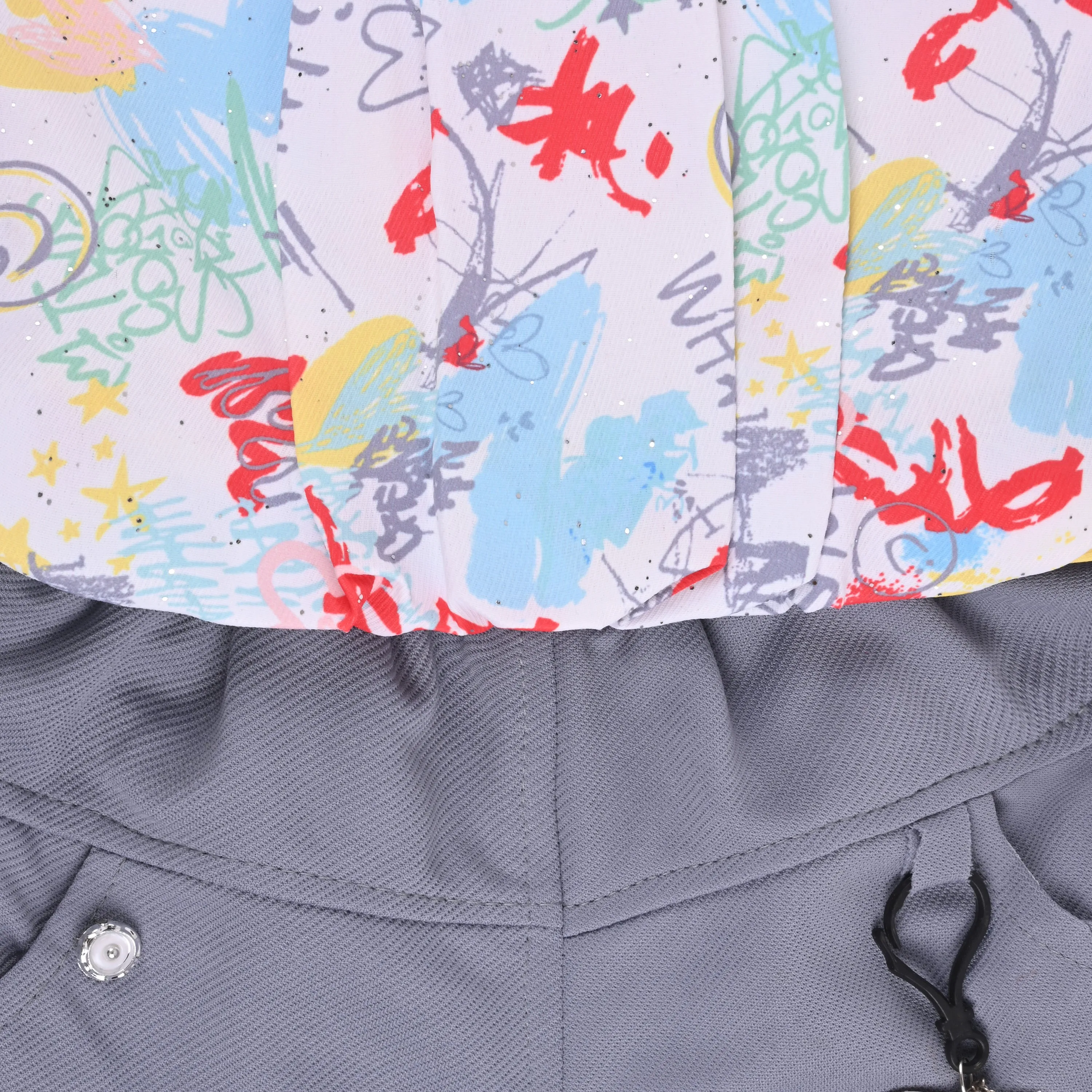 Baby Girls Printed Top and Shorts Clothing Set