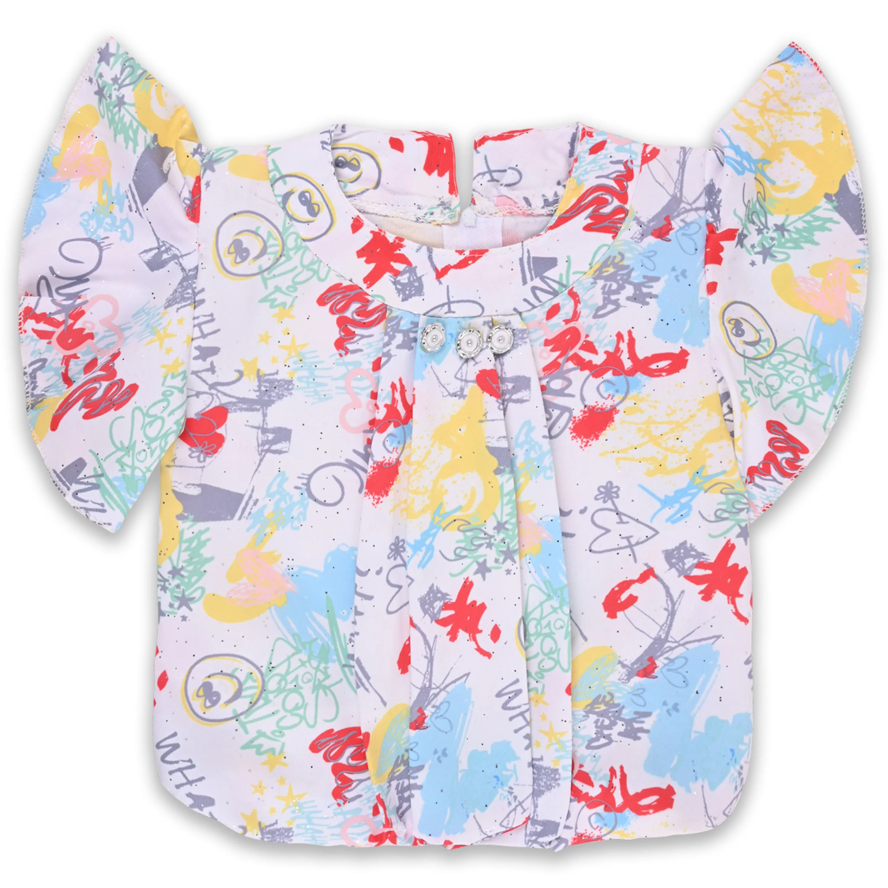 Baby Girls Printed Top and Shorts Clothing Set
