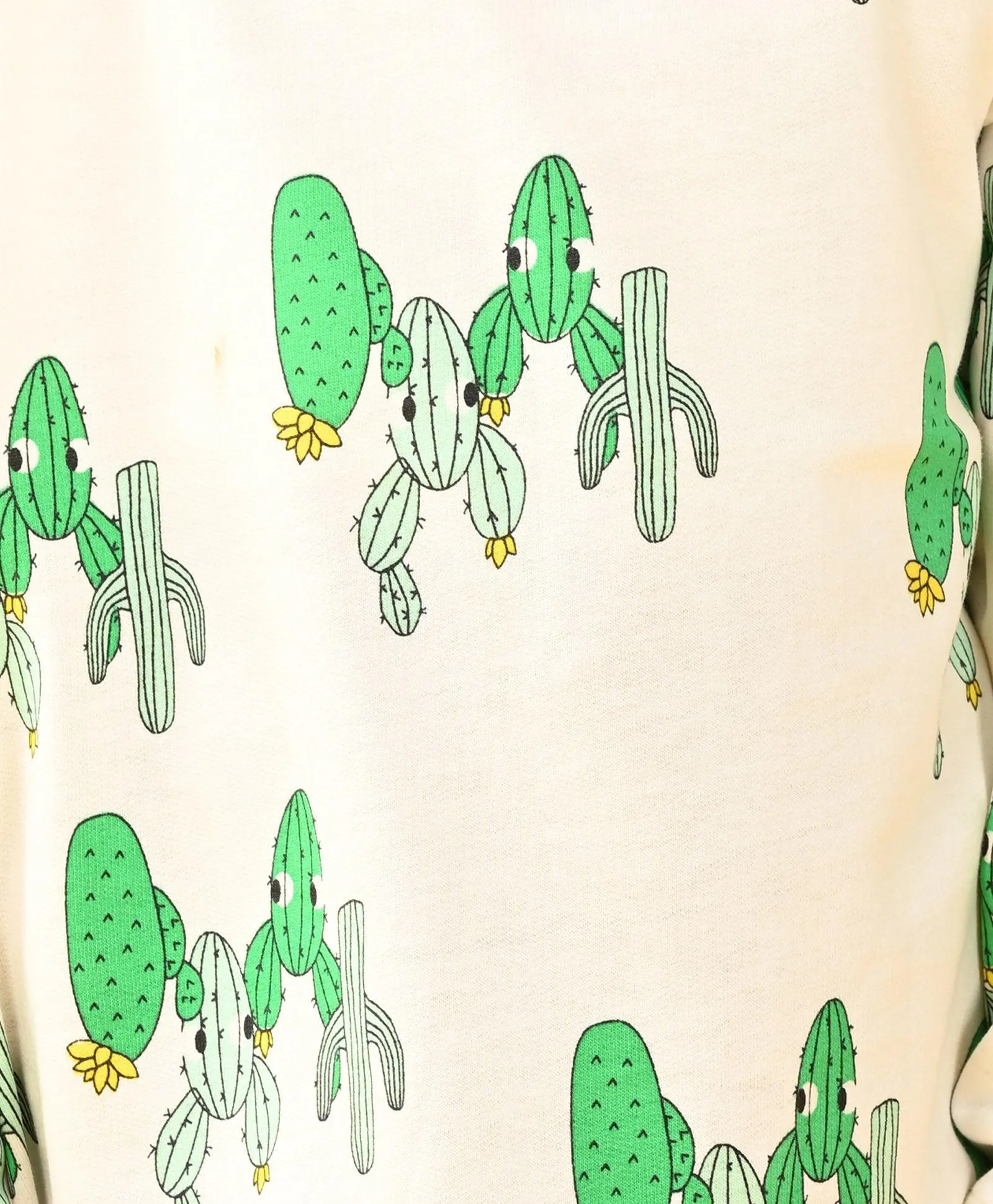 CACTUS TERRY GIRLS SWEATSHIRT - WHITE