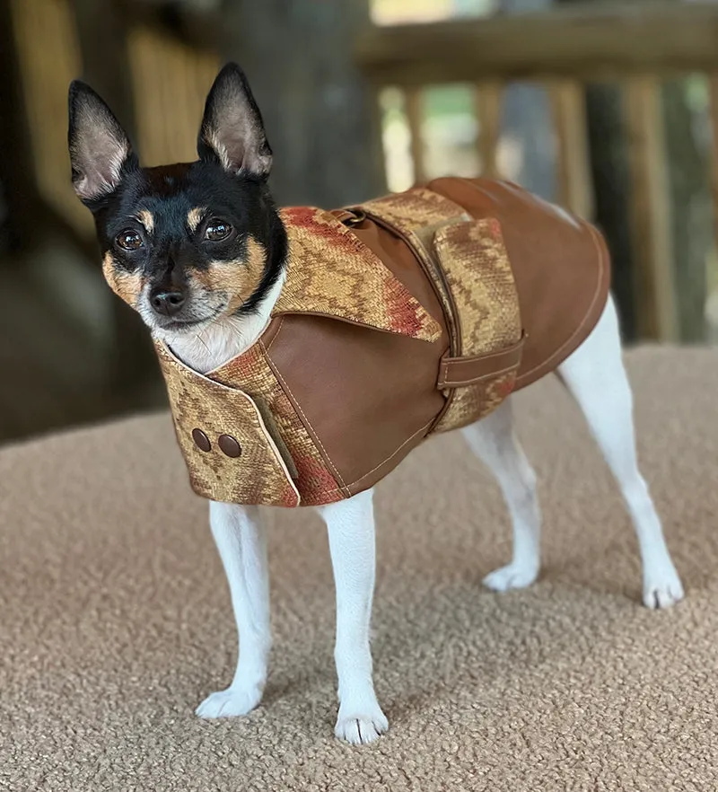 “Canyon Cognac” Vegan Leather Autumn Jacket - Limited Edition