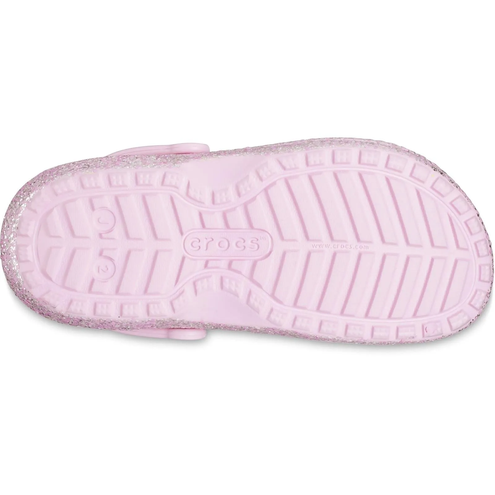 Crocs Kids' Classic Glitter Lined Clog Sandals