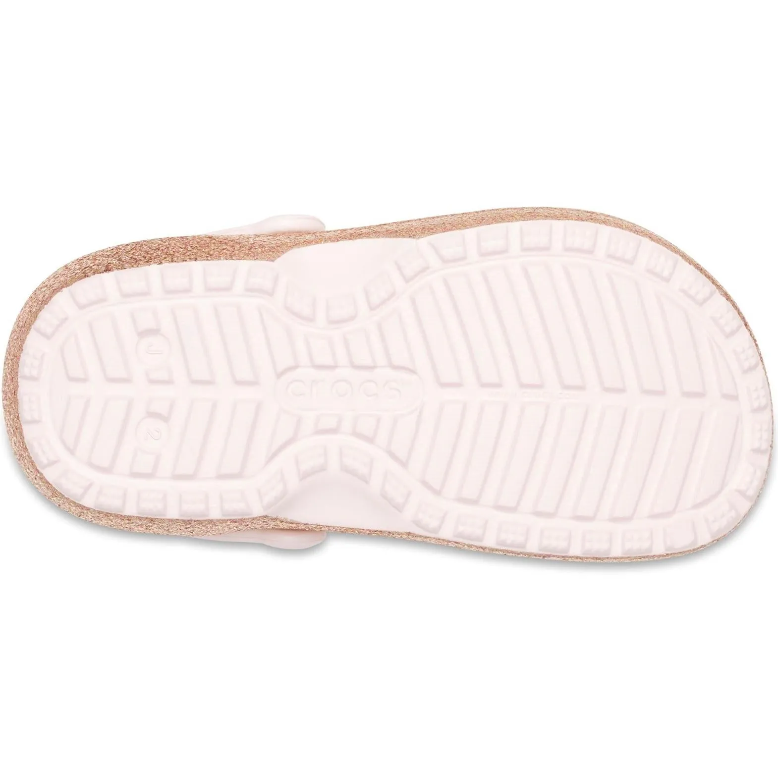 Crocs Kids' Classic Glitter Lined Clog Sandals