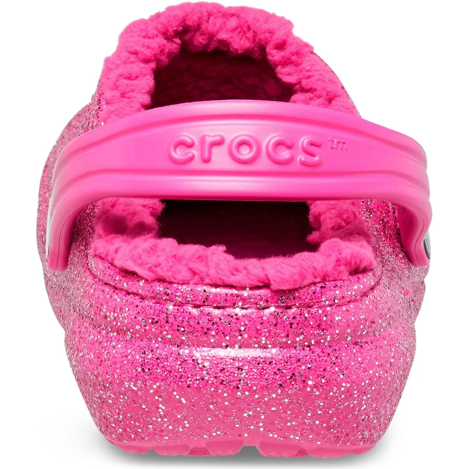 Crocs Kids' Classic Glitter Lined Clog Sandals