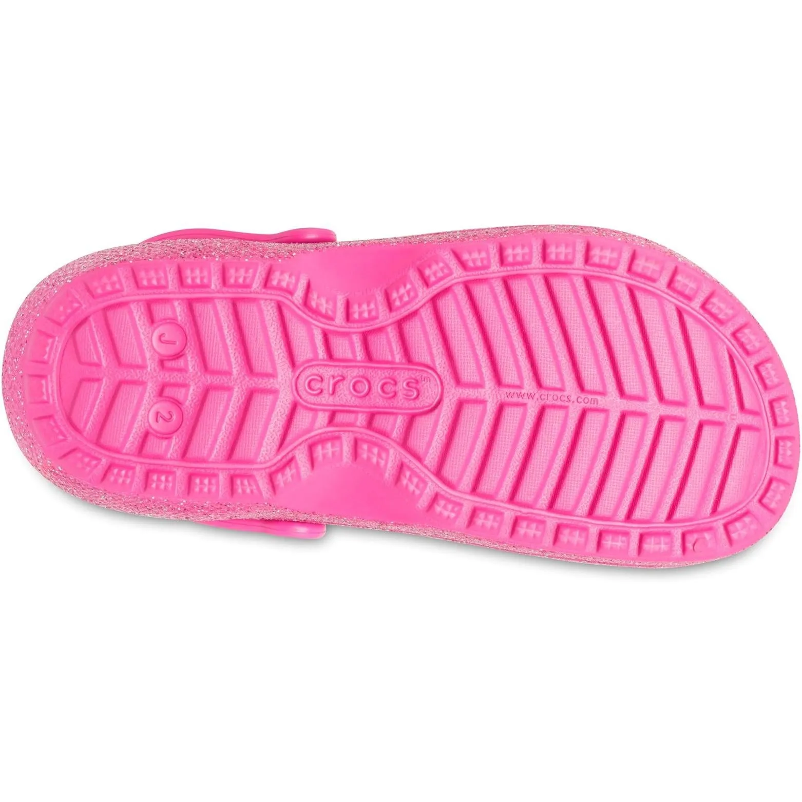 Crocs Kids' Classic Glitter Lined Clog Sandals
