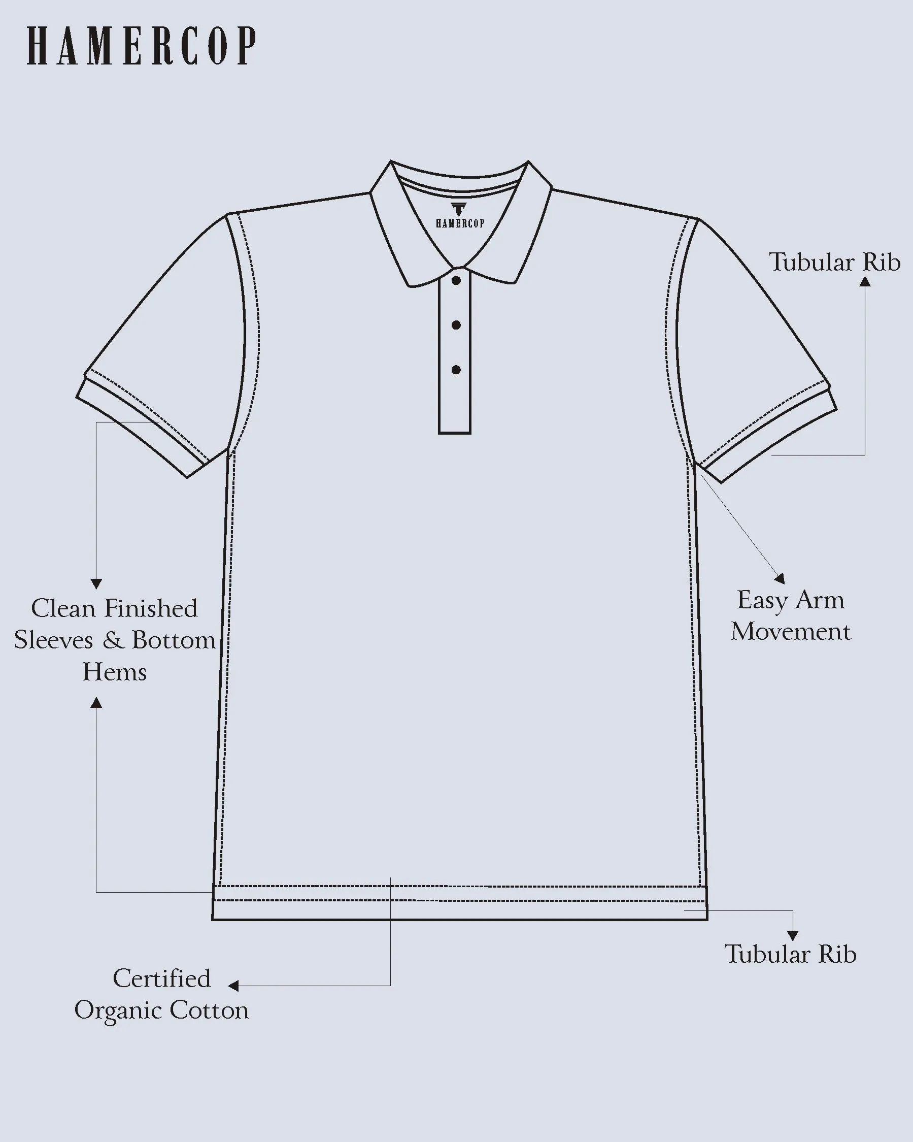 Eclair Brown Knitted Cotton Zipper Polo T-Shirt