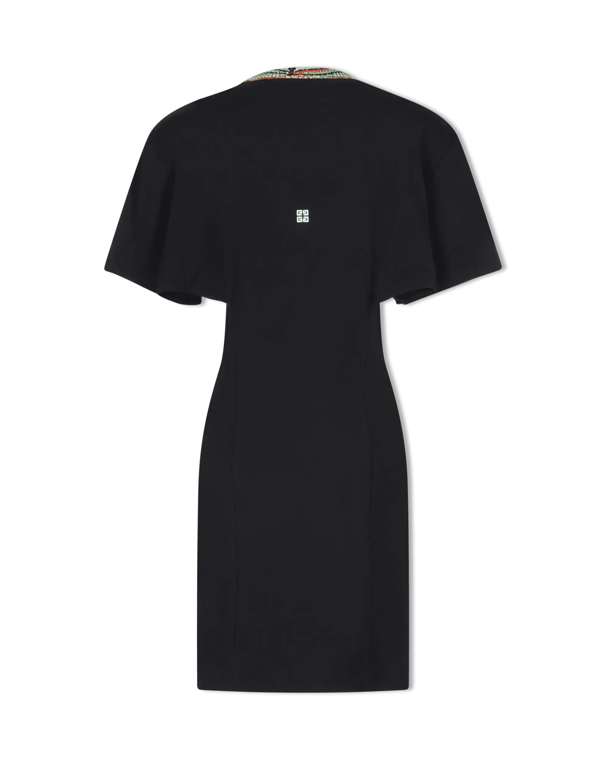 Embroidered Collar T-Shirt Dress