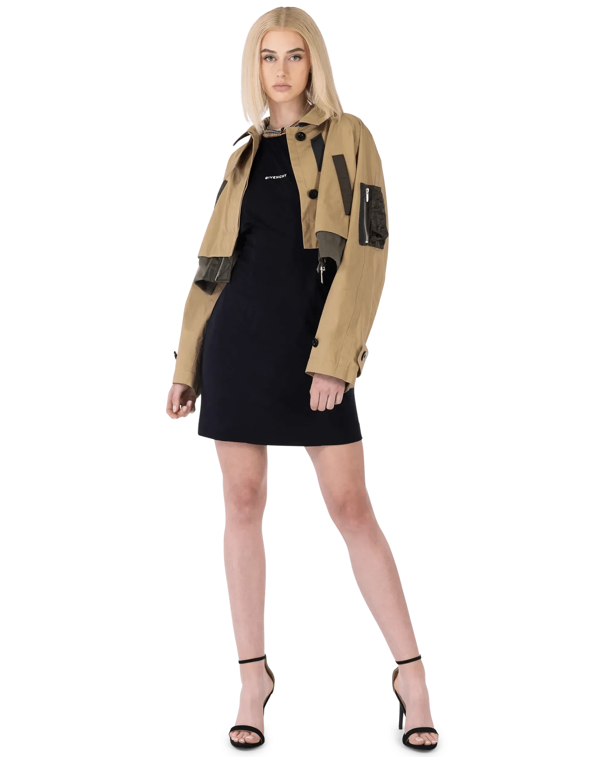Embroidered Collar T-Shirt Dress