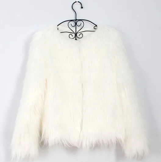 Fluffy Faux Fur Coat