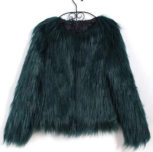 Fluffy Faux Fur Coat
