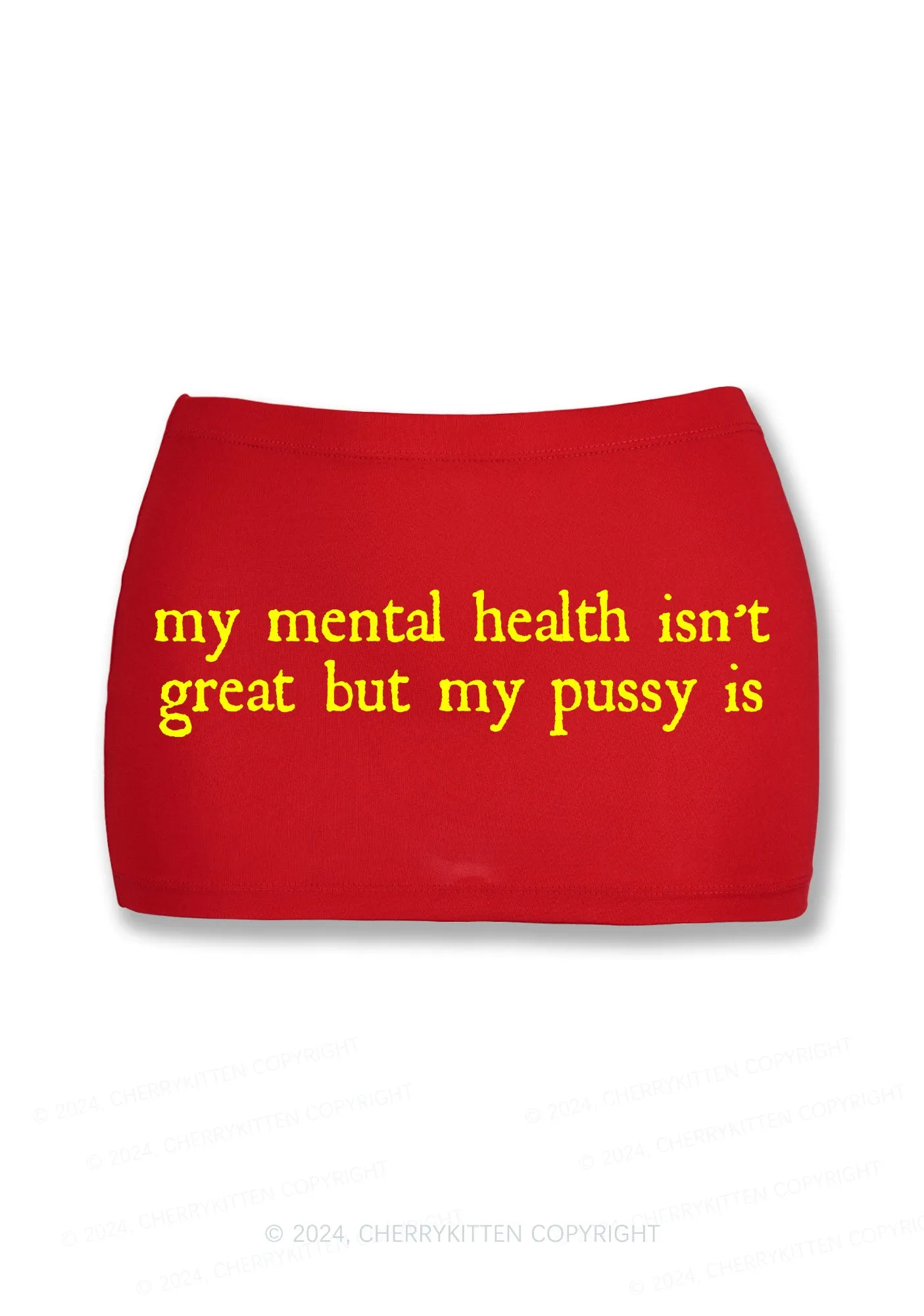 Great Mental Health Y2K Mini Hip Skirt Cherrykitten