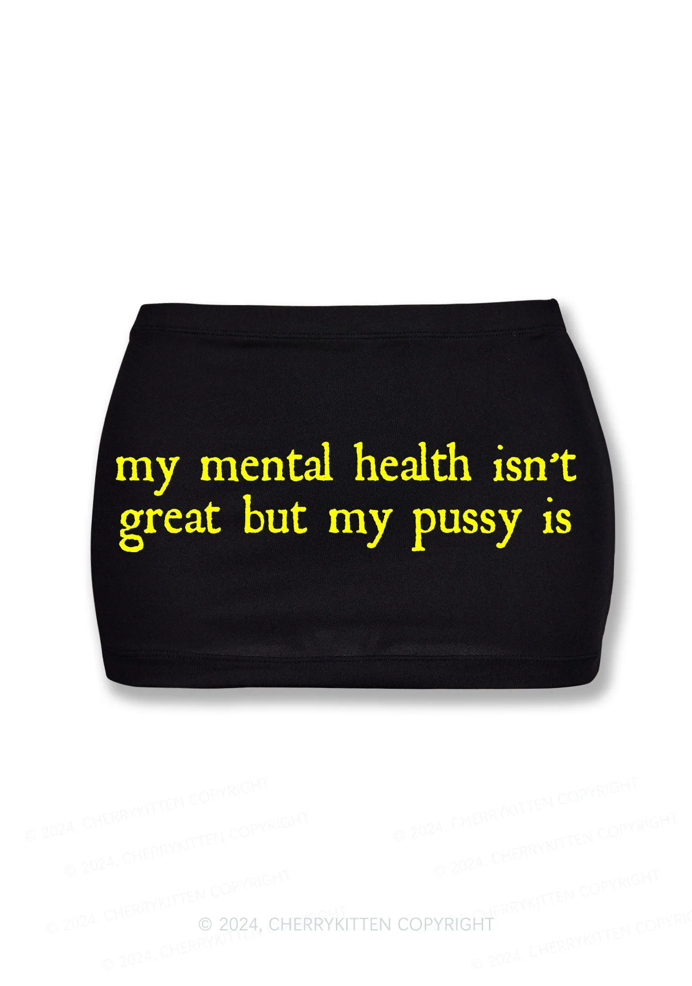 Great Mental Health Y2K Mini Hip Skirt Cherrykitten