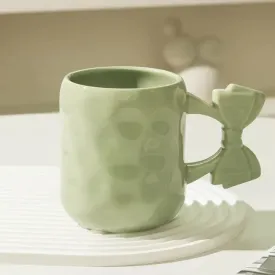 Green Bow Mug Coquette Ceramic Mug