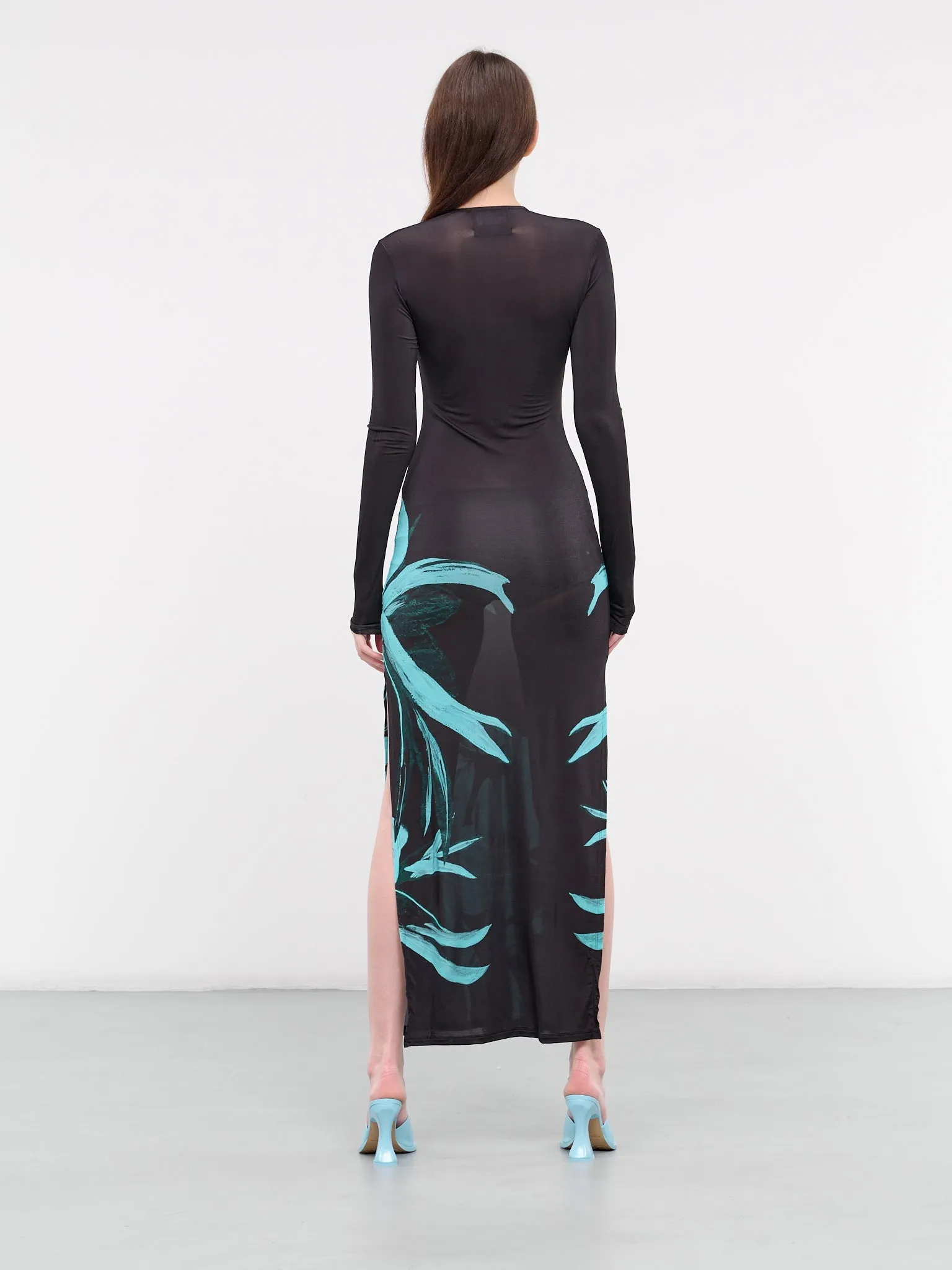 Helios Maxi Dress (114115-5042-TURQUOISE-FLOWER)
