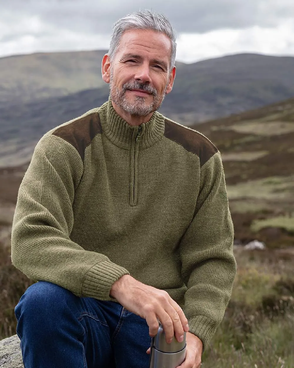 Hoggs of Fife Hebrides II Quarter Zip Windproof Pullover