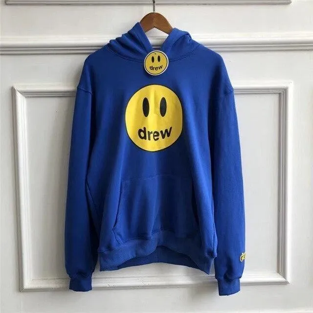 Justin Bieber Drew House Printed Hooded Sweatshirts Hoodie Men