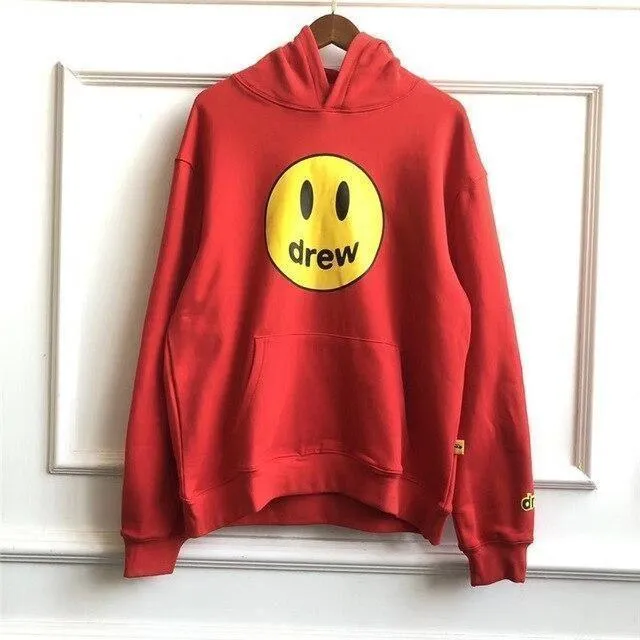 Justin Bieber Drew House Printed Hooded Sweatshirts Hoodie Men