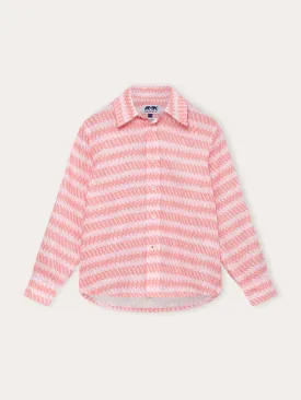 Kids Roseate Spoonbill Abaco Linen Shirt