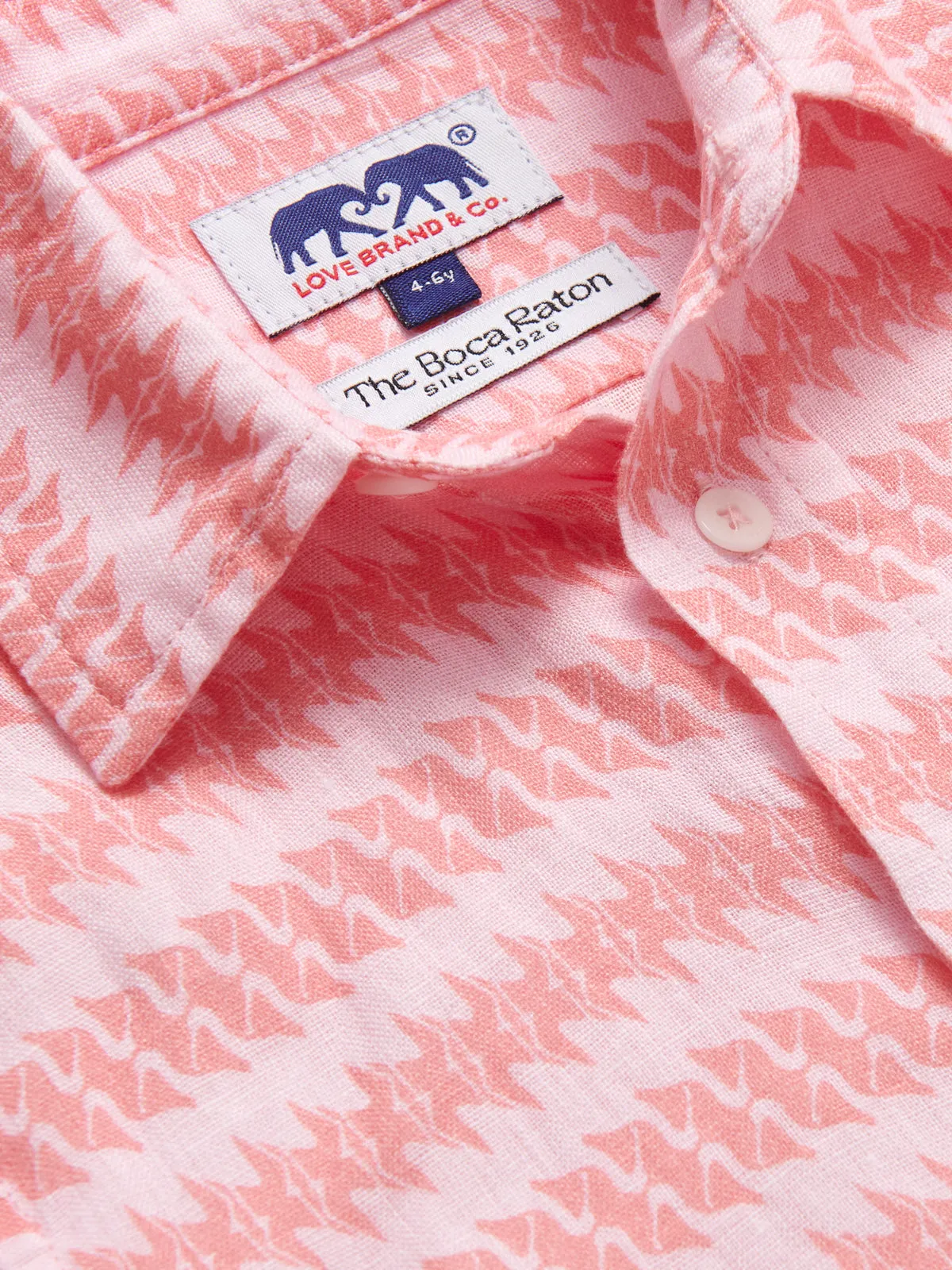 Kids Roseate Spoonbill Abaco Linen Shirt
