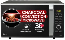 LG MJ2887BFUM 28 L Charcoal Convection Microwave Oven ( Black, with 360° Motorised Rotisserie & Charcoal Lighting Heater with 10 years warranty)