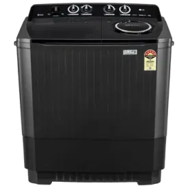 LG P8535SLMZ 8.5Kg Semi Automatic Top Load Washing Machine, Roller Jet Pulsator   Soak, Full Black