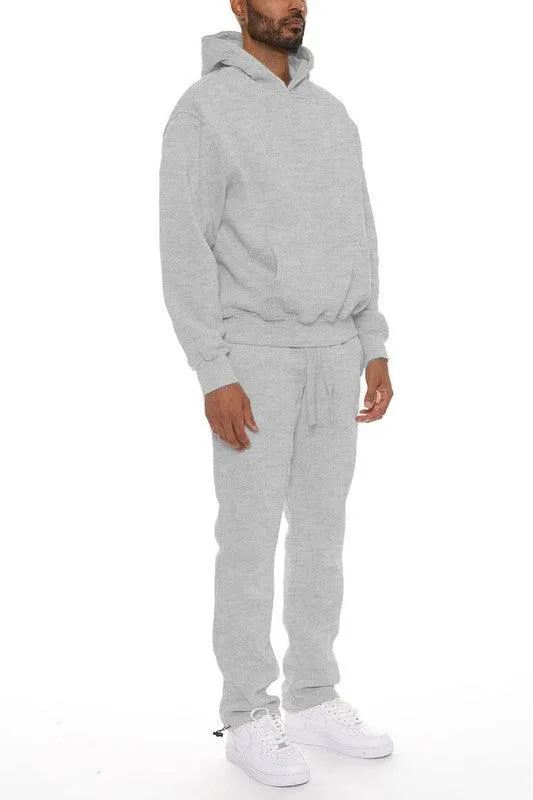 Mens Cotton Blend Hoodie Pants Set