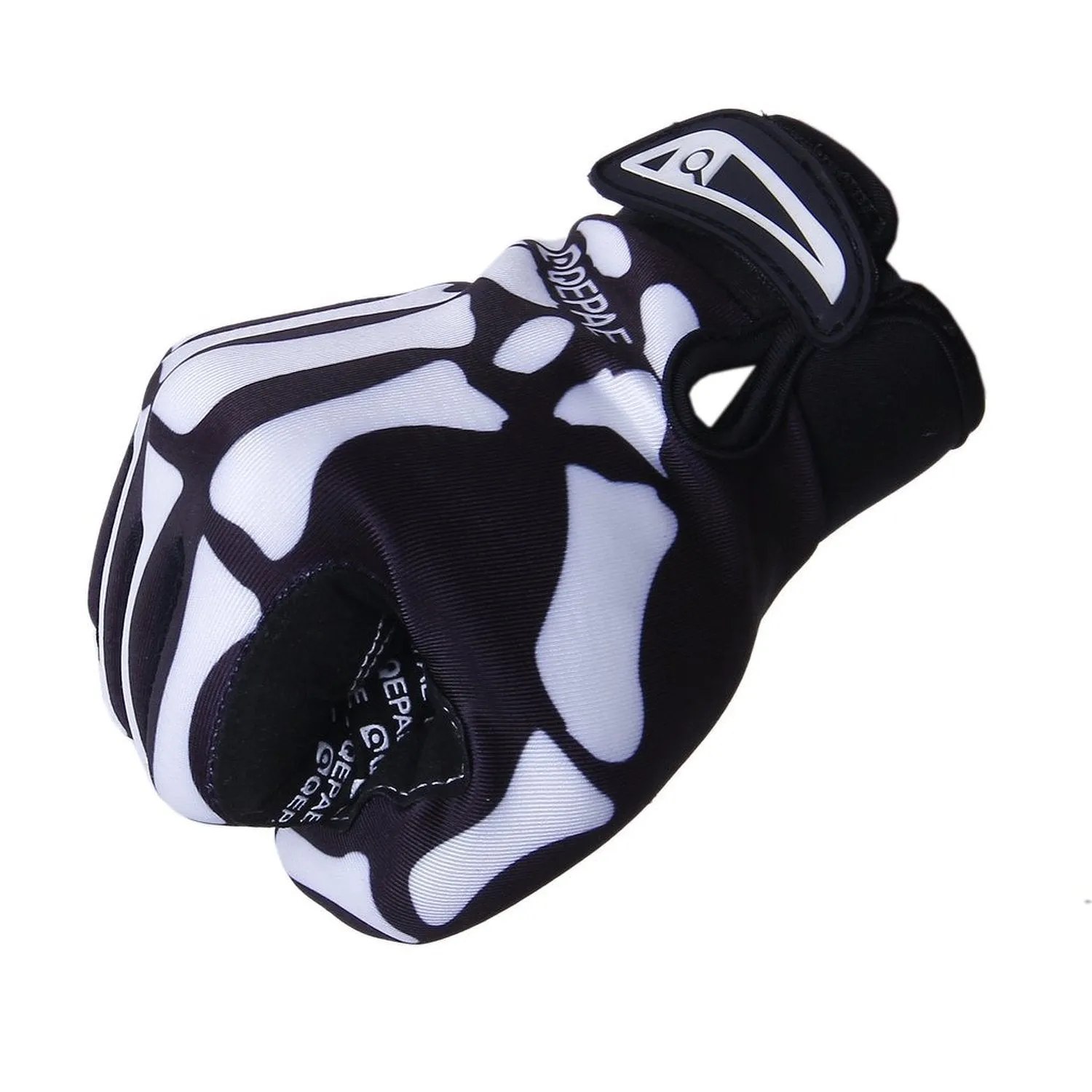 Mens Full Finger Skeleton Gloves