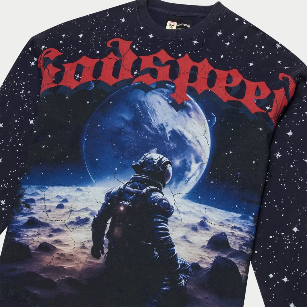 No looking Back LS T-shirt (Navy) - GNLBLSTEENVY