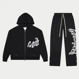OG Logo Sweatsuit V2 (Black/Silver) - GOGLSWTV2BLKSL
