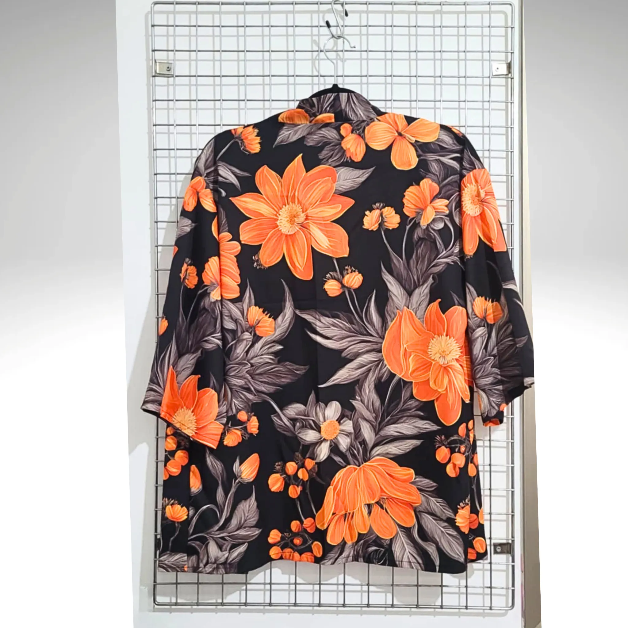 Orange flowers Kimono