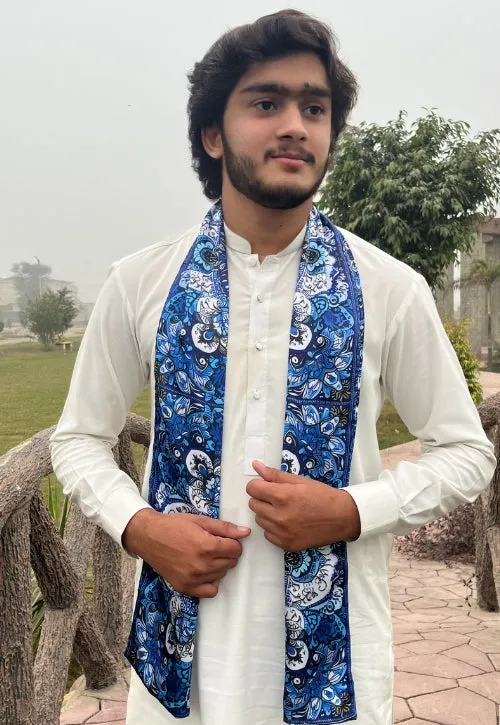 PAKISTAN BRAND SCARF FOR MEN - CIRCULAR MANDALA