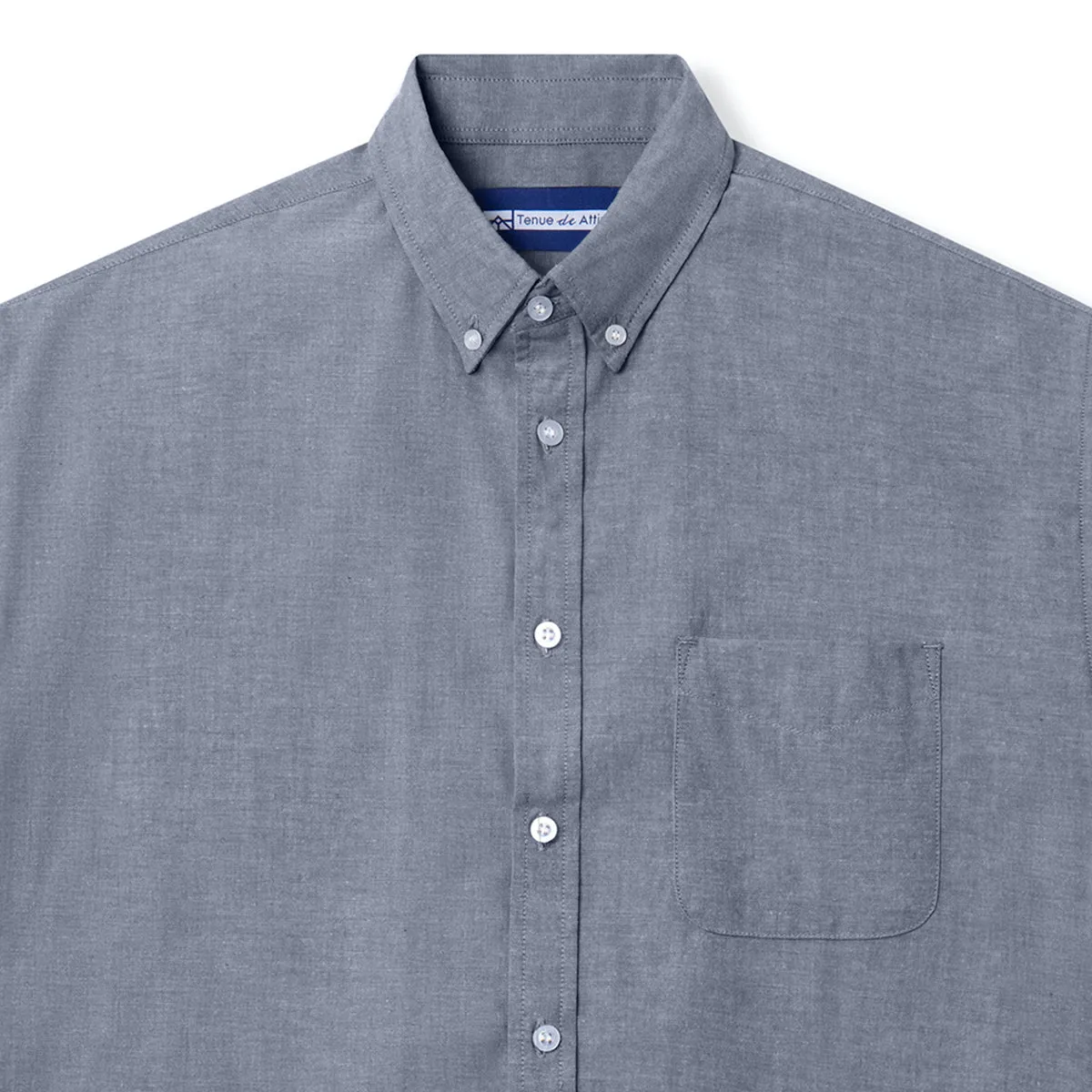 Parisian Oxford Short Sleeve Shirt - Navy