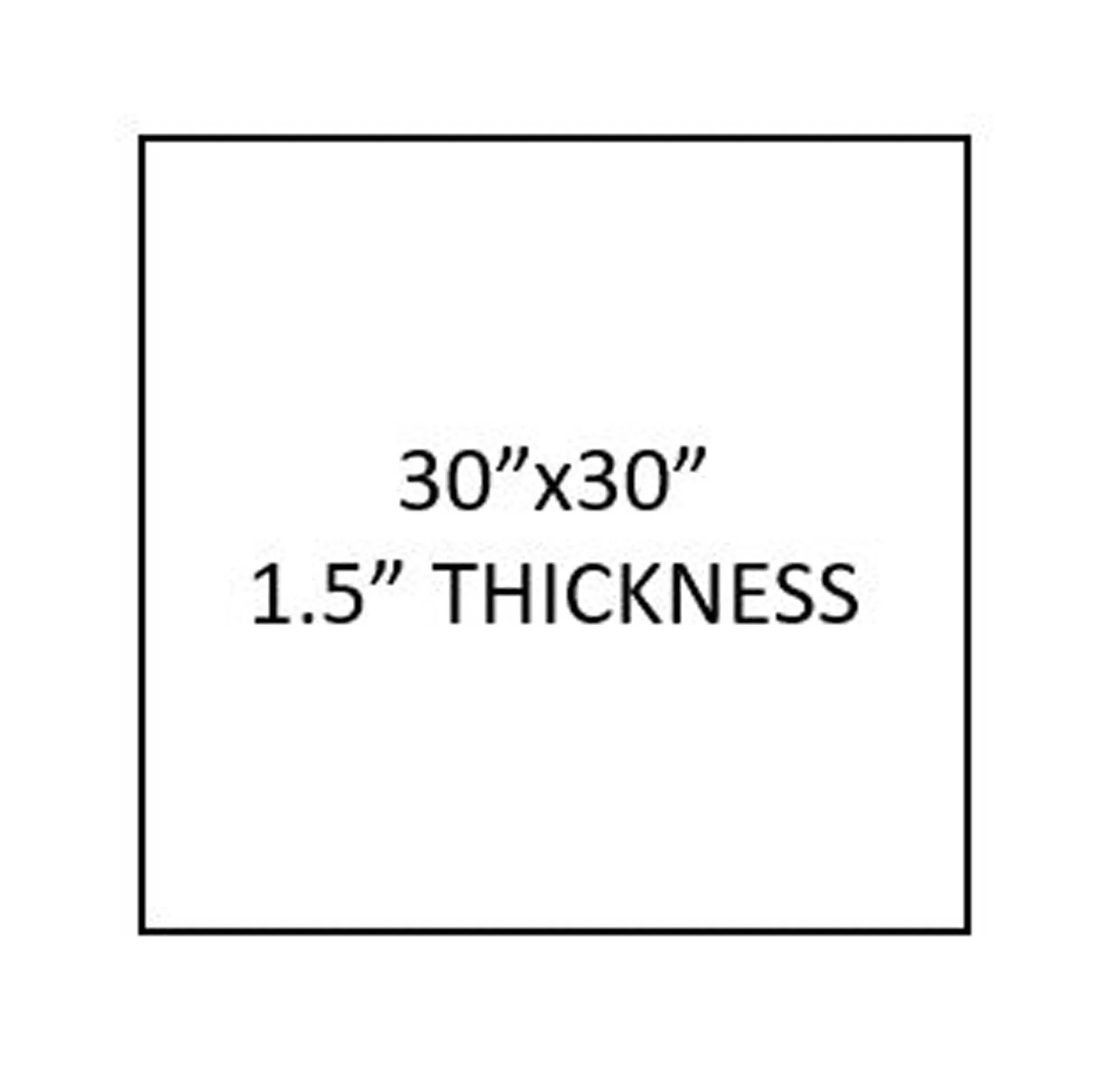 Restaurant Square Table Top 30x30x1.5" thickness (Limited Edition)