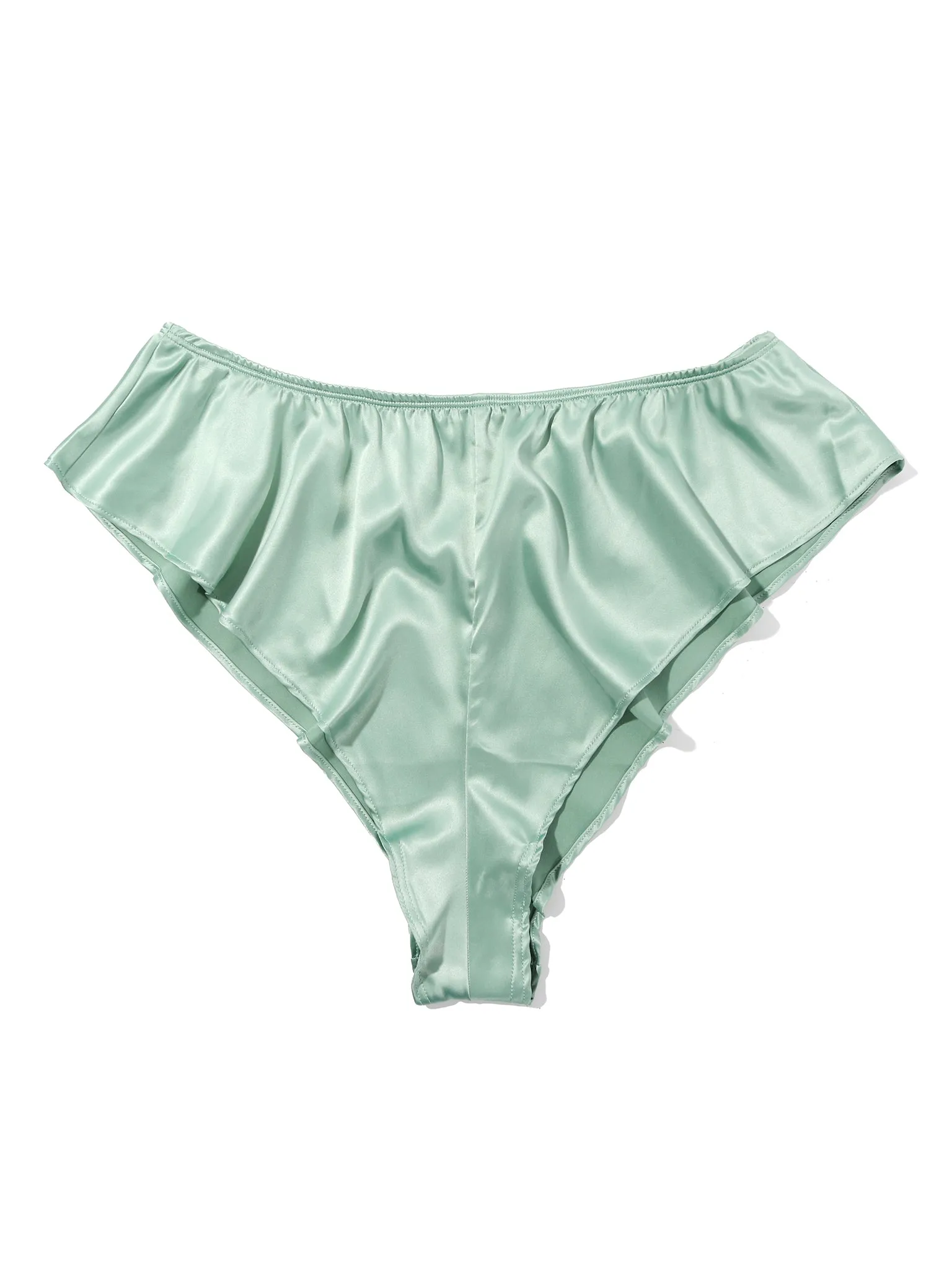 Satin Sleep Flutter Tanga Green Tea Sale