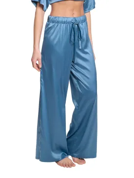 Satin Sleep Pant Bath Time Blue Sale