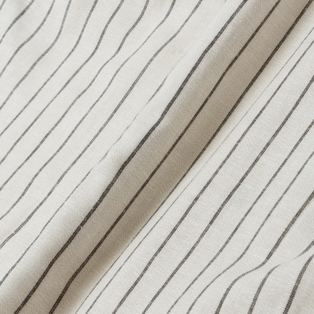 Sunny Vacation Long Sleeve Striped Shirt - Off-White Black