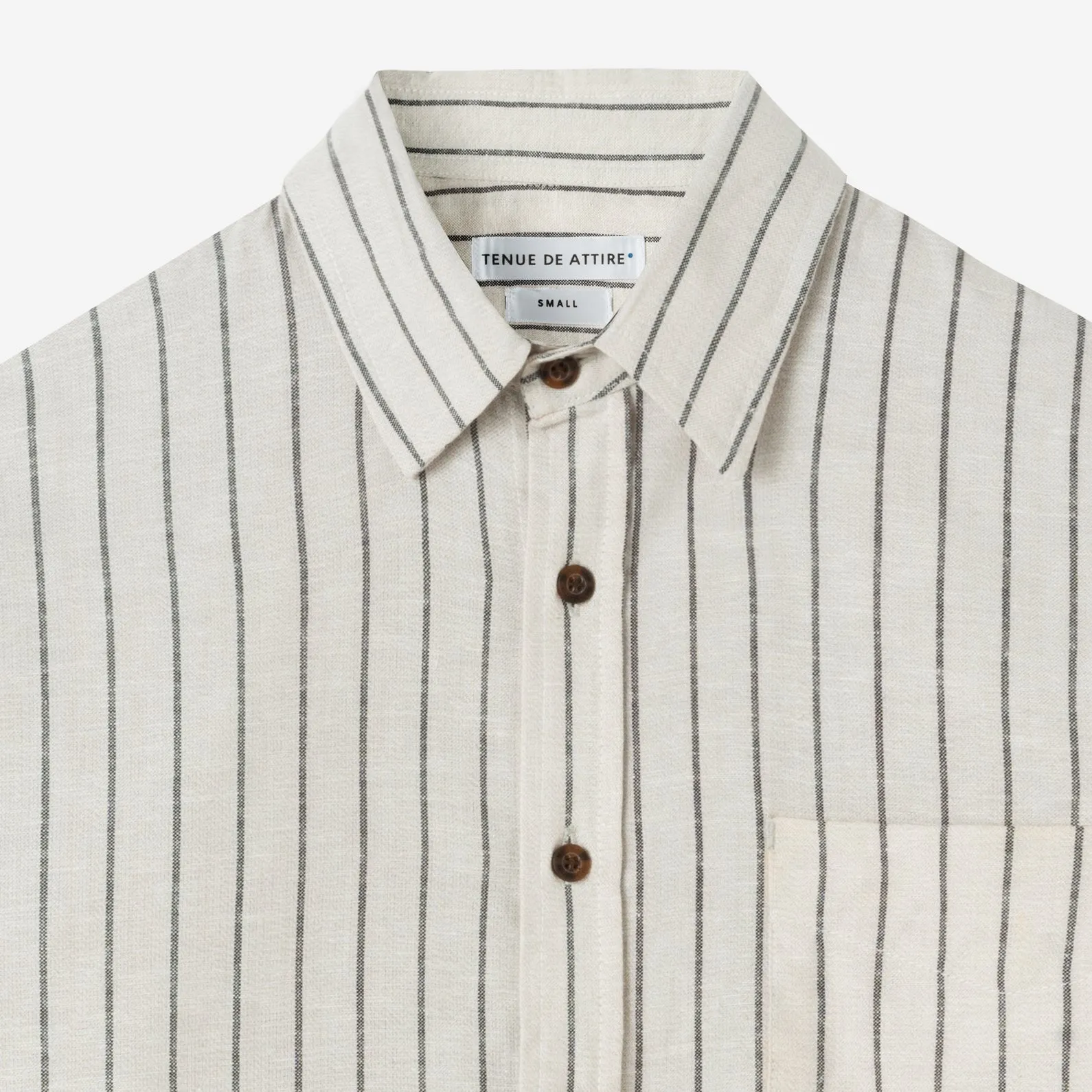 Sunny Vacation Long Sleeve Striped Shirt - Off-White Black