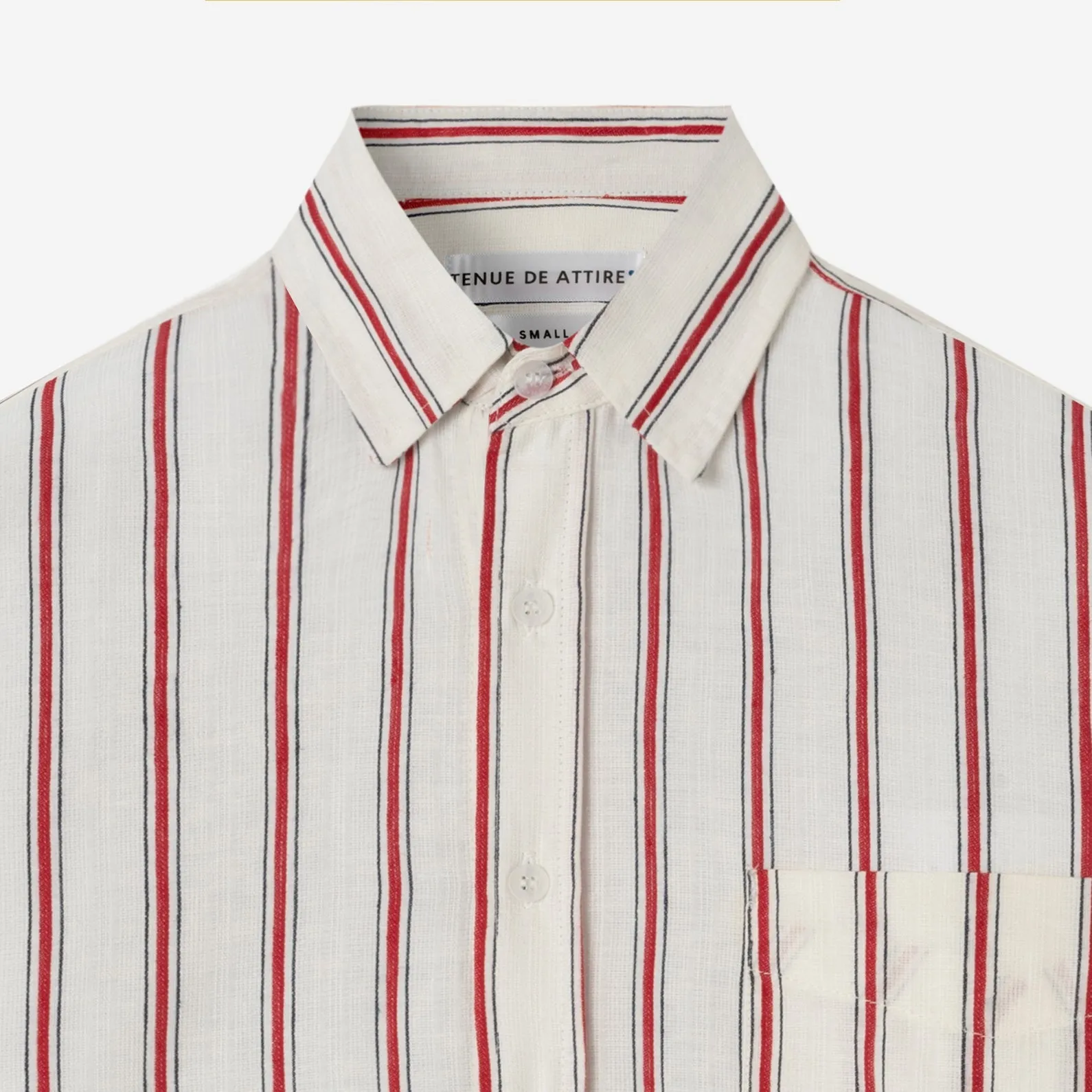 Sunny Vacation Long Sleeve Striped Shirt - Red White