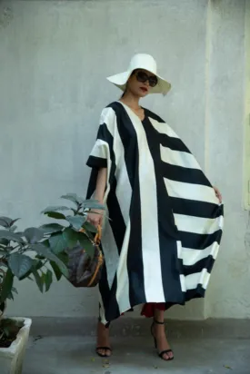 The 'Classic Stripes' Eri Peace Silk Kaftan