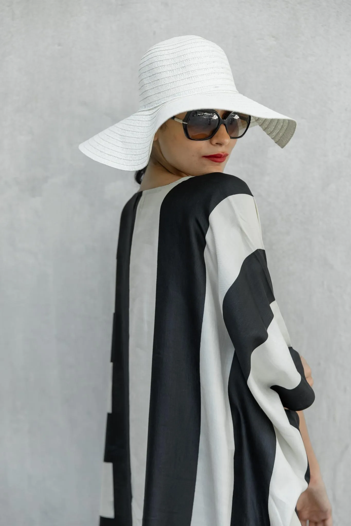 The 'Classic Stripes' Eri Peace Silk Kaftan
