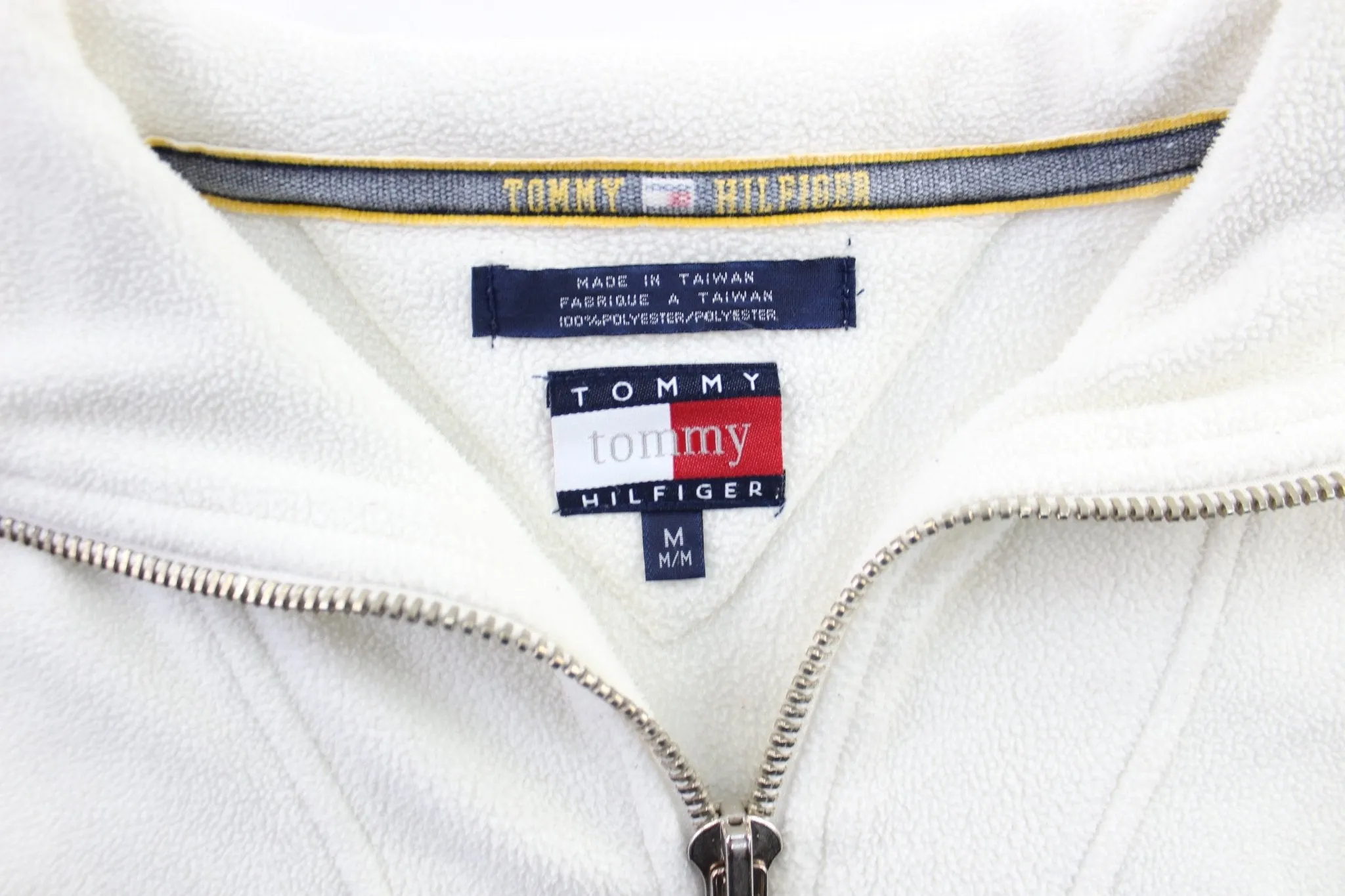 Women's Tommy Hilfiger Logo Patch White Pullover Jacket