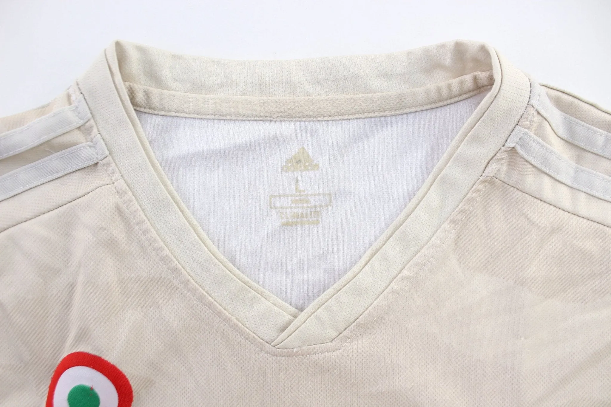 Youth Adidas Embroidered Logo Juuentus Striped Soccer Jersey