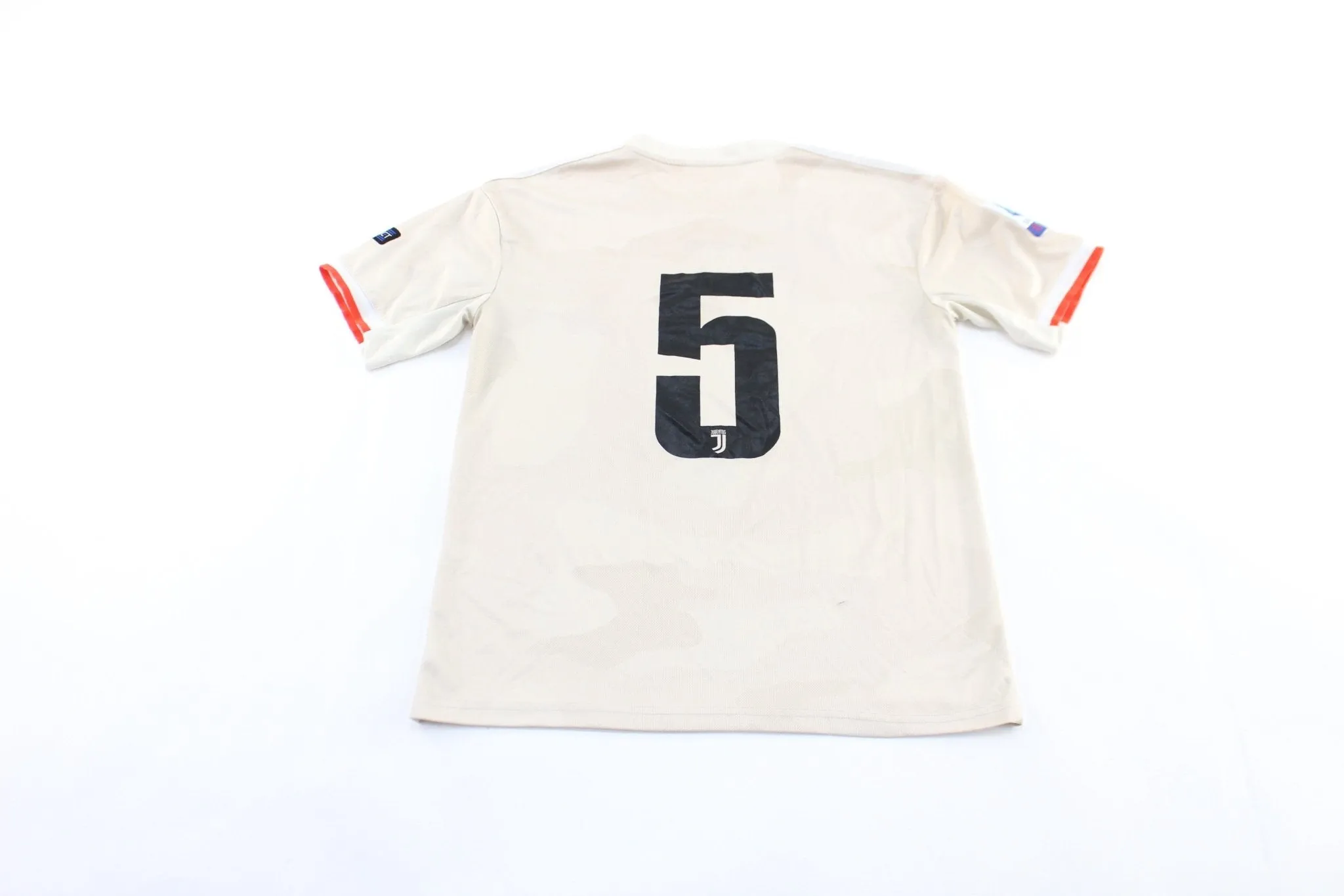 Youth Adidas Embroidered Logo Juuentus Striped Soccer Jersey
